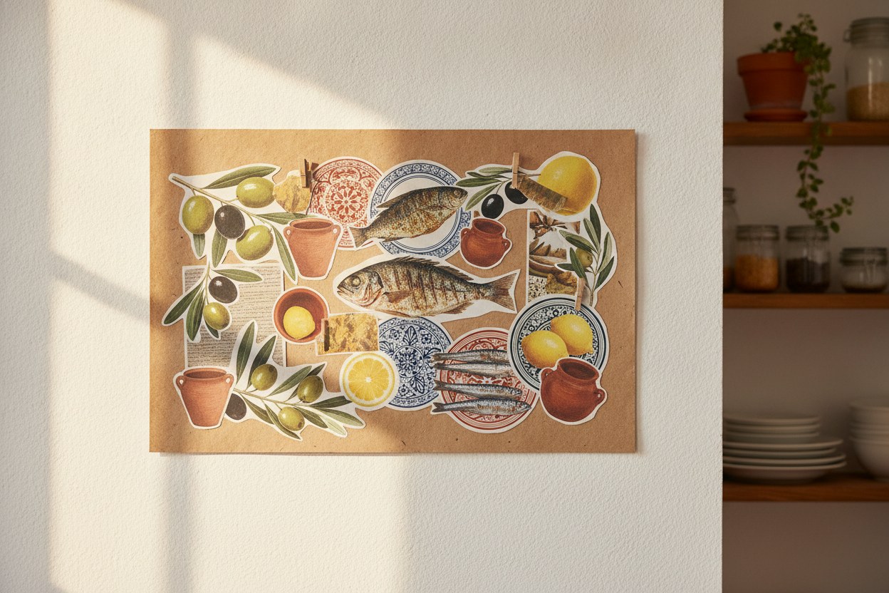 Müşteri Deniz'in hazırladığı Fırın ve Ekmek kolaj panosu